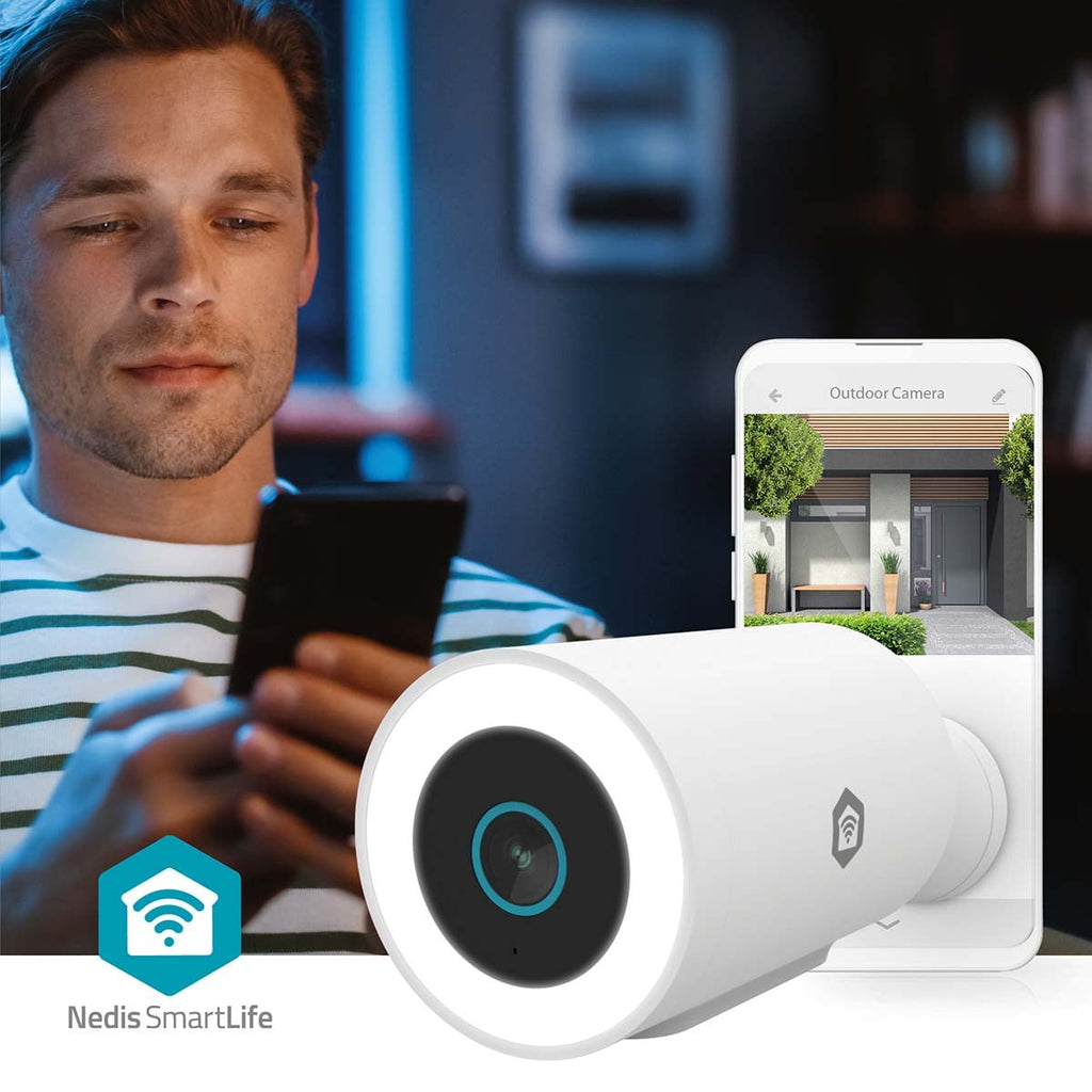 Nedis SmartLife Ulkokamera Wi-Fi | Spotlight | 3MP | IP65
