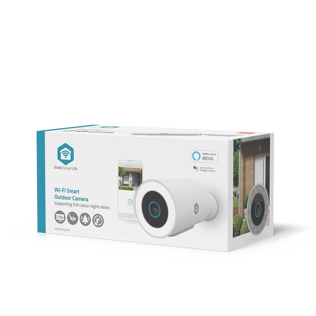 Nedis SmartLife Ulkokamera Wi-Fi | Spotlight | 3MP | IP65