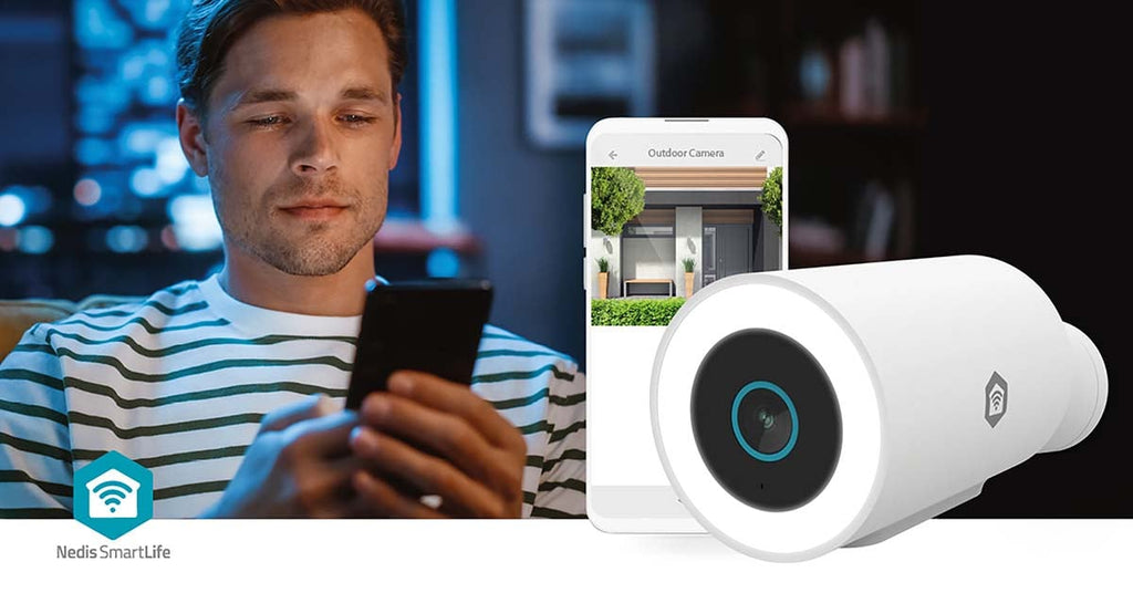 Nedis SmartLife Ulkokamera Wi-Fi | Spotlight | 3MP | IP65