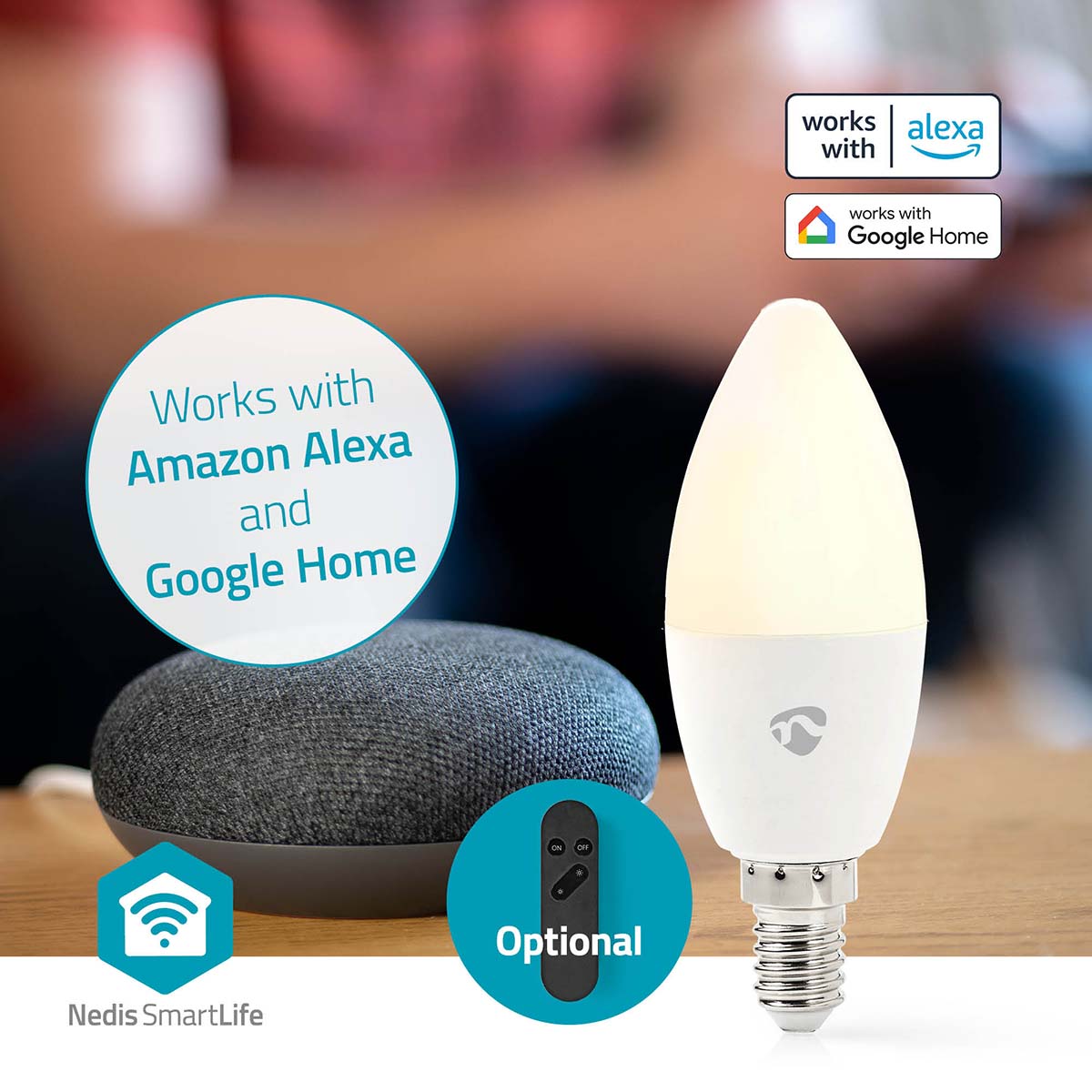 Nedis SmartLife RGB Lamppu | Wi-Fi | E14 | 470 lm