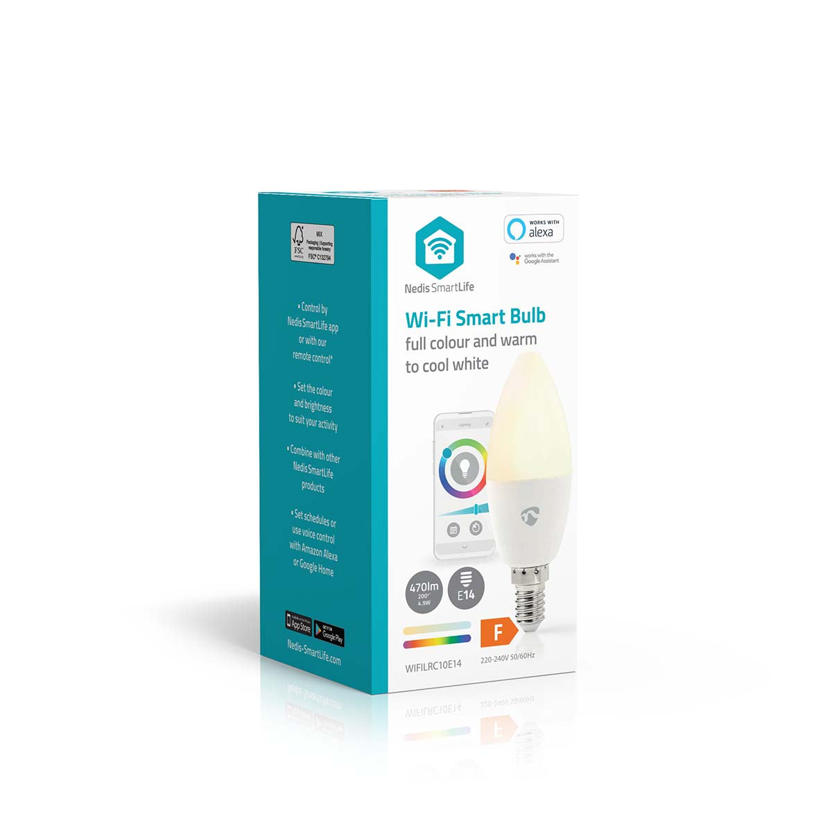 Nedis SmartLife RGB Lamppu | Wi-Fi | E14 | 470 lm