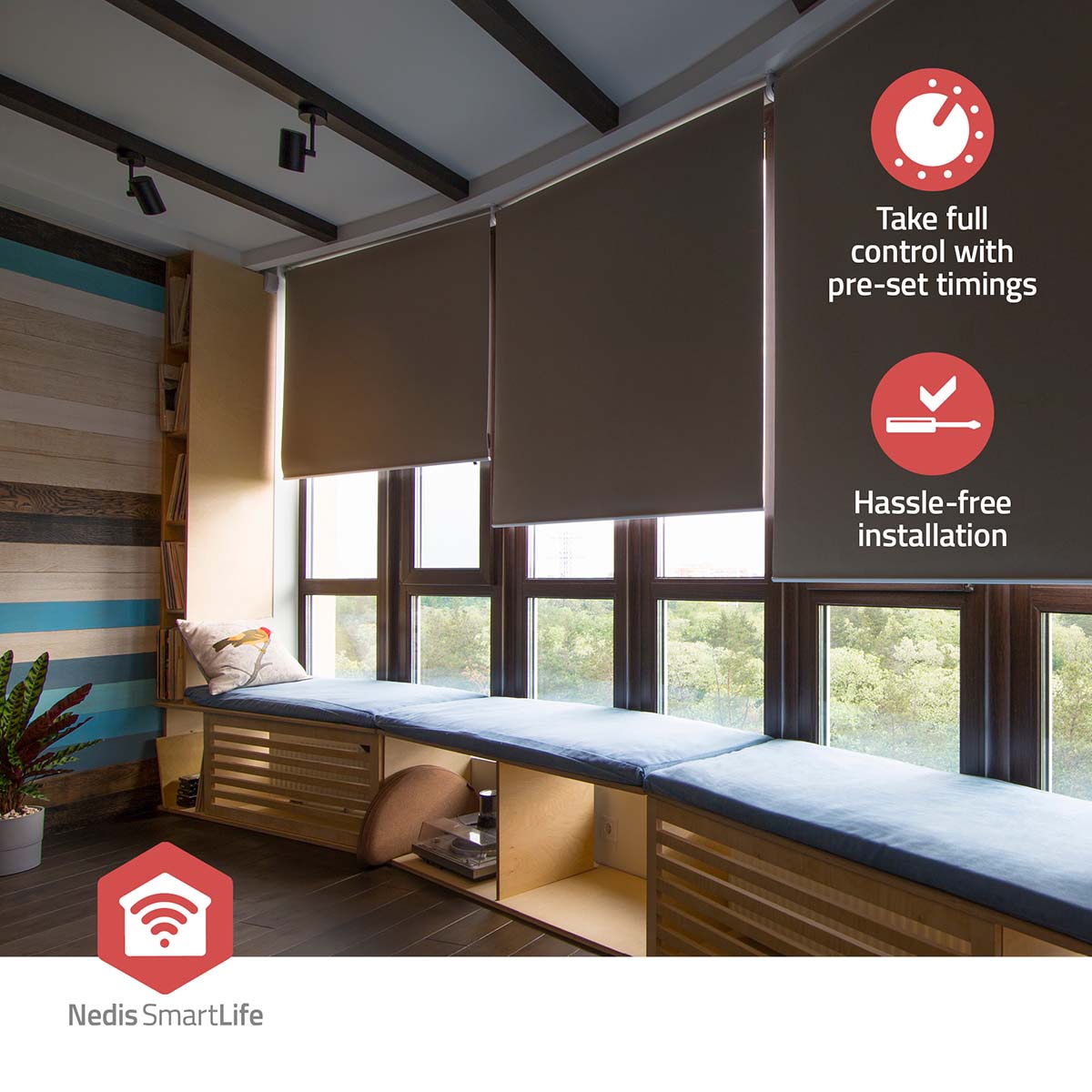 SmartLife Virtakytkin | Zigbee 3.0 | 1000 w | Terminaaliliitin | Sovellus saatavana kohteeseen: Android™ / ios