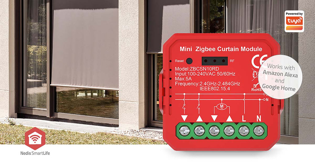 SmartLife Virtakytkin | Zigbee 3.0 | 1000 w | Terminaaliliitin | Sovellus saatavana kohteeseen: Android™ / ios