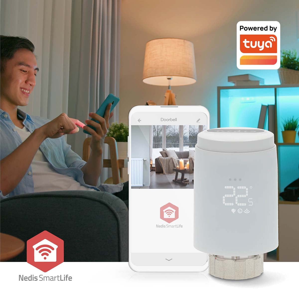Nedis SmartLife Patteritermostaatti