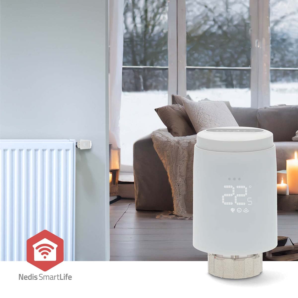 Nedis SmartLife Patteritermostaatti