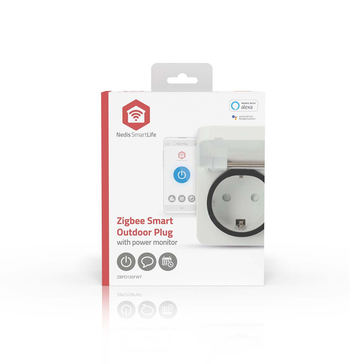 Nedis  SmartLife Älypistorasia | Zigbee 3.0 | IP44 | Virtamittari