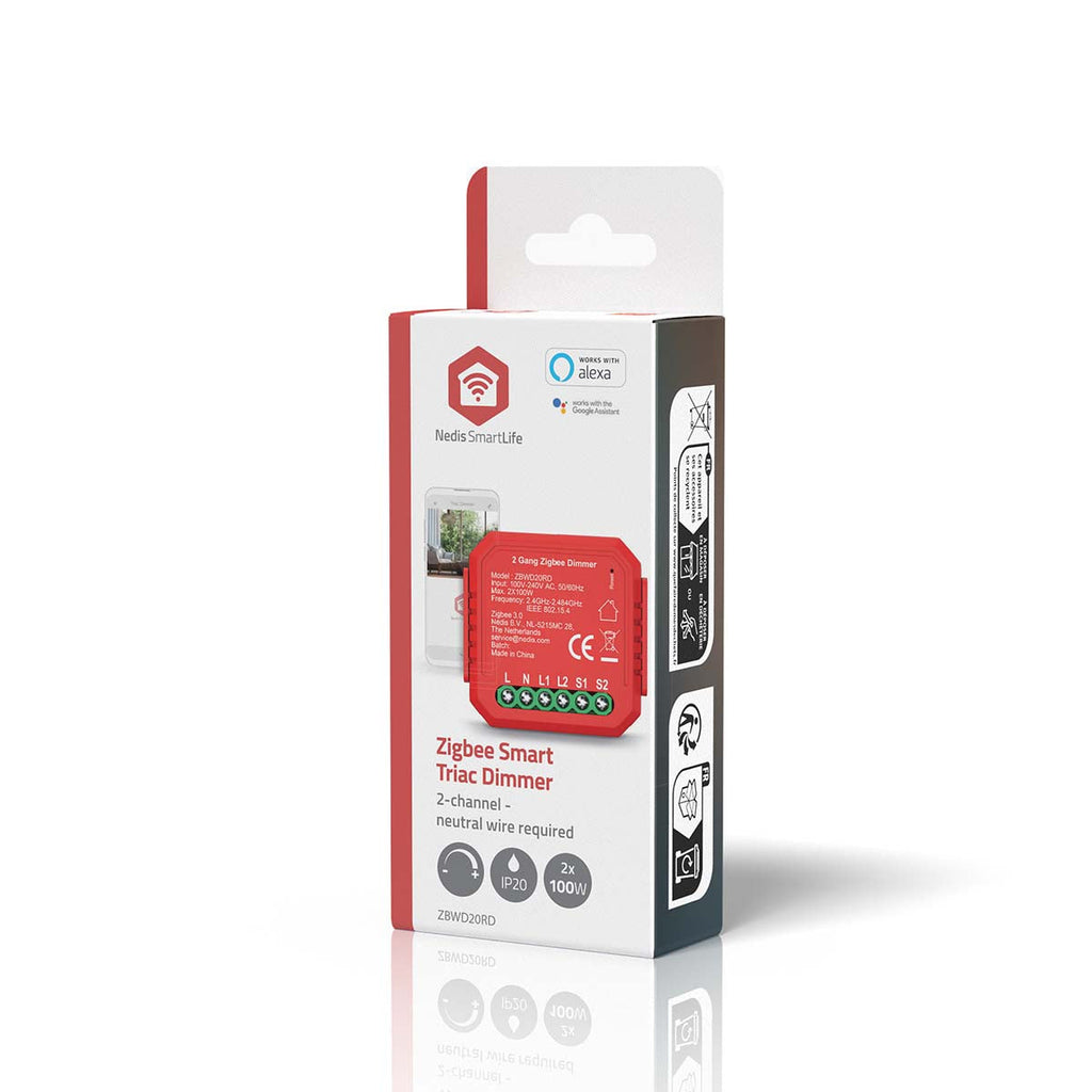 Nedis SmartLife Virtakytkin | Zigbee 3.0 | 2x100 w