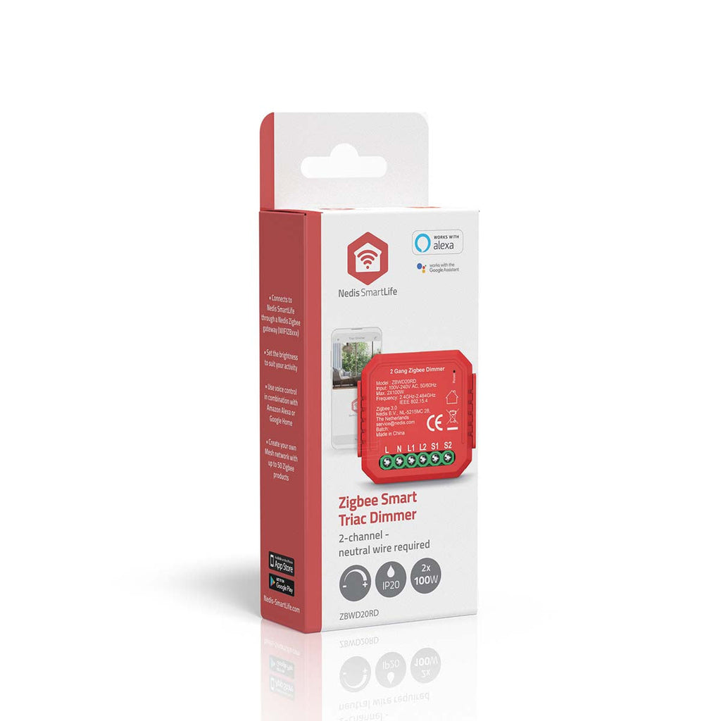 Nedis SmartLife Virtakytkin | Zigbee 3.0 | 2x100 w