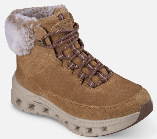 Relaxed Fit: Glide-Step Pro - Blaze Trail - Waterproof - Brown Nauti kylmista paivista Skechers Waterproof Relaxed Fit®: