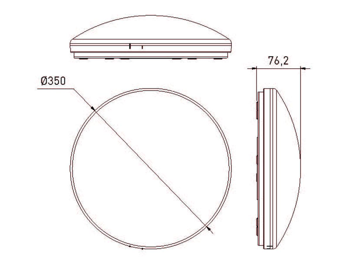 Fenix Duo IP44 35 cm Liikentunnistimella