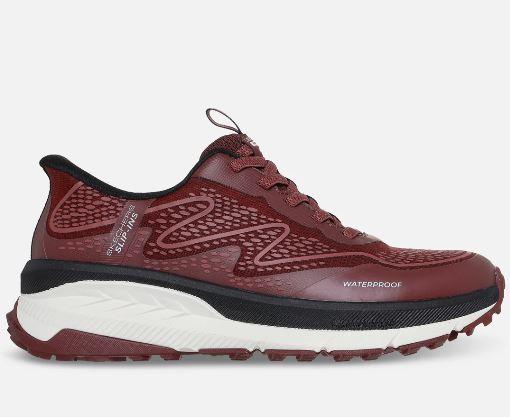Skechers naisten Slip-ins: Switch Back - Mist - Waterproof - Punainen Valmiina ulkoiluun talla vedenpitavalla ja mukavalla