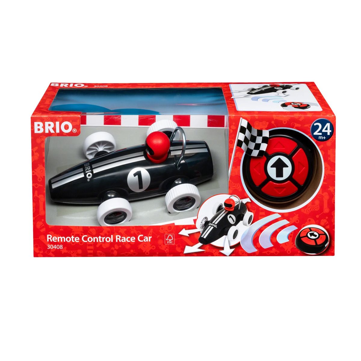 Brio r/c kilpa-auto musta