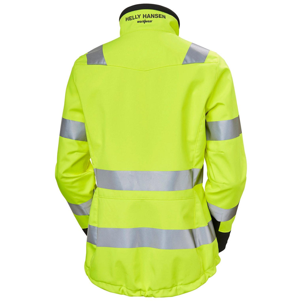 Helly Hansen Workwear luna naisten Softshelltakki keltainen Luna Hi Vis -softshell-takki on naisten suunnittelema ja
