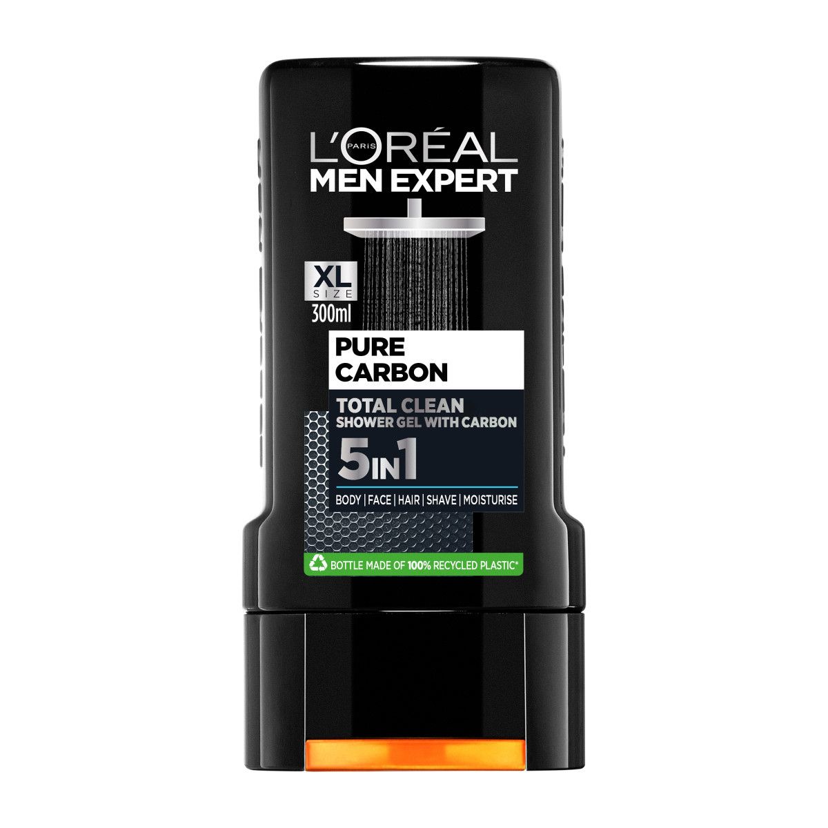 Loreal Men Suihkugeeli 300 ml Pure Carbon 5in1