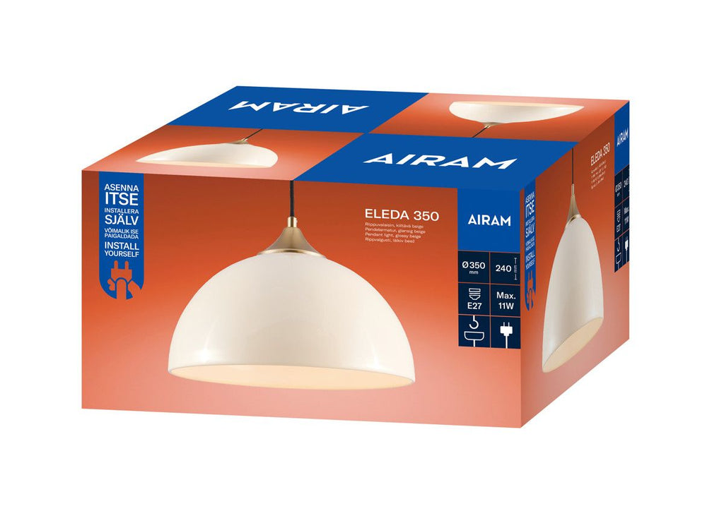Airam Eleda Riippuval. 35 cm Beige