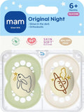 Mam Original 2 kpl Night 6-16kk silikoni yötutti