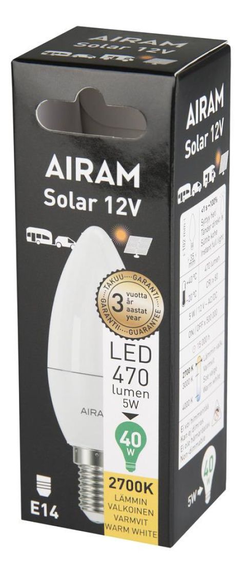 Airam Led-Solar 12 v E14 470 lm