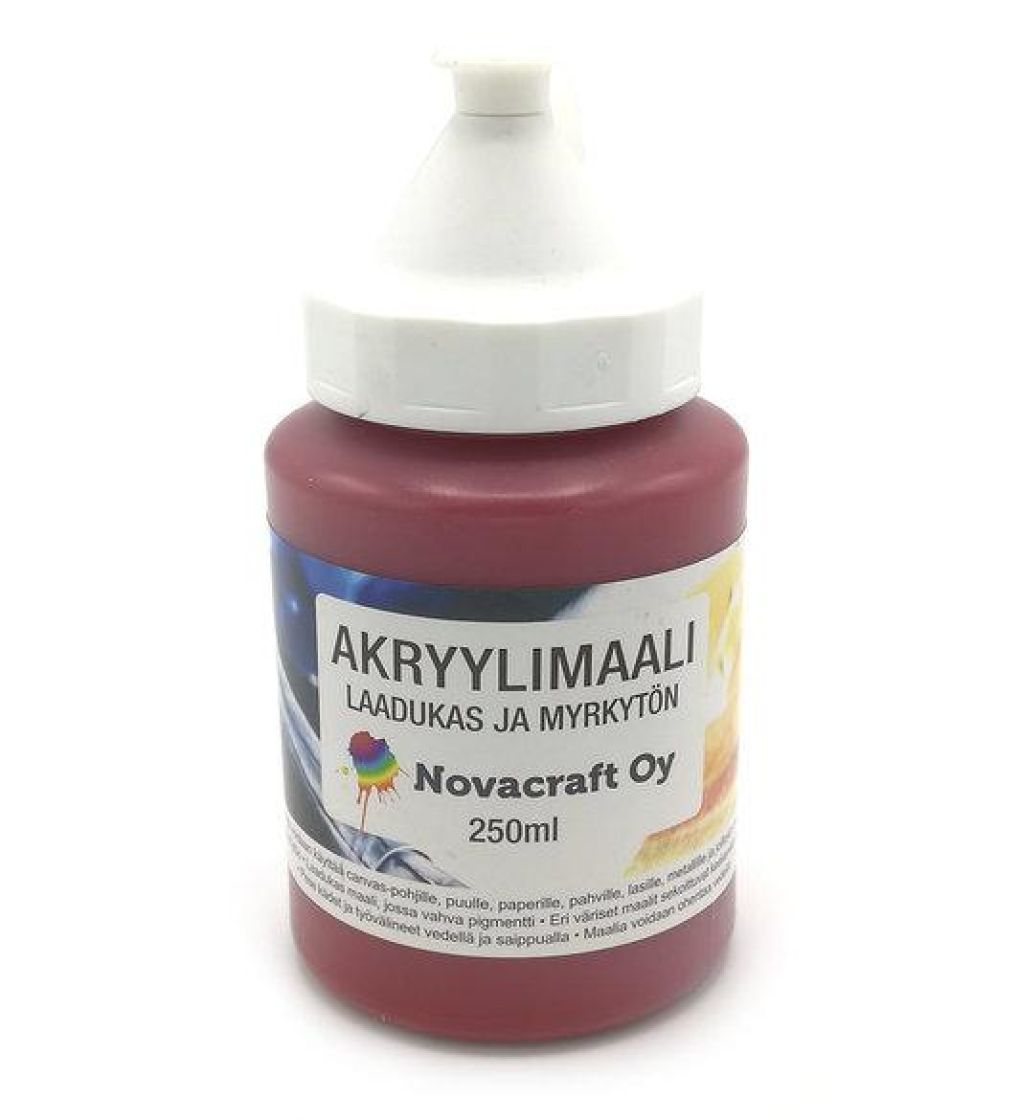 Novacraft akryylimaali 250 ml, punainen