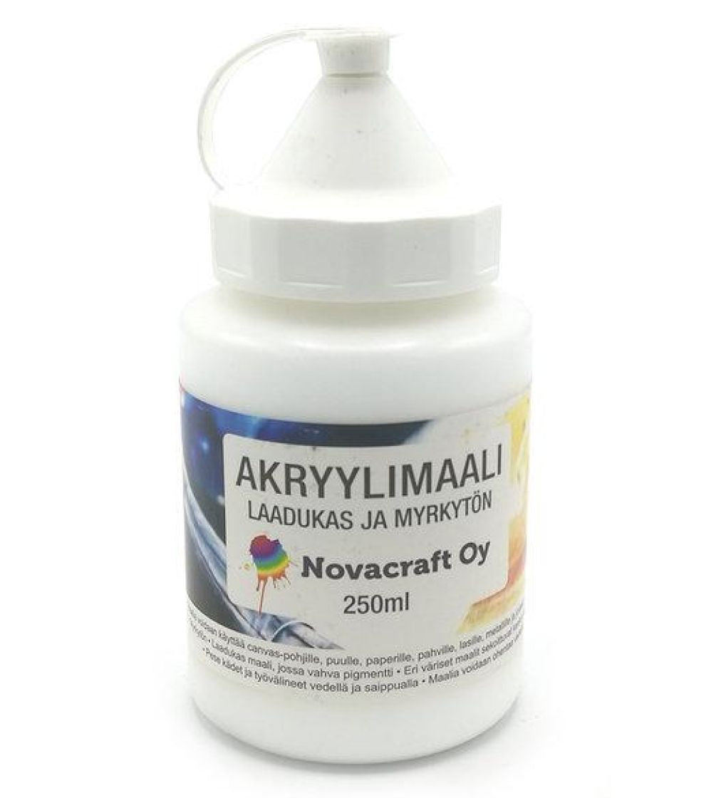 Novacraft akryylimaali 250 ml, valkoinen