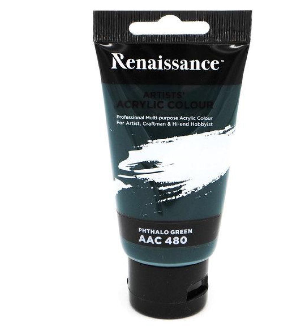 Renaissance akryylimaali 75 ml, Phthalo Green