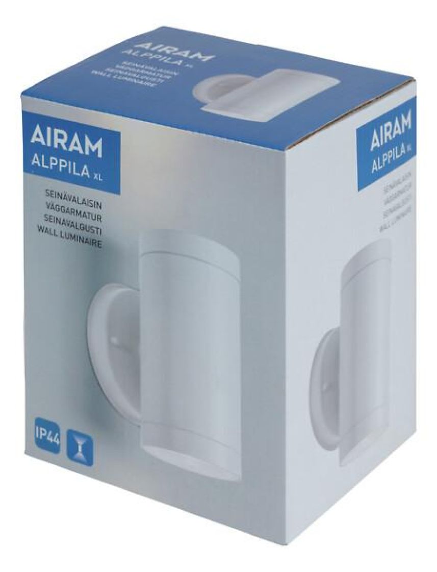 Airam Seinävalaisin Alppila XL GU10 max 2x35 w valkoinen