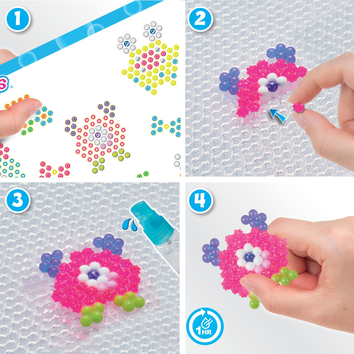 Aquabeads crazy monsters kit 700 helmeä