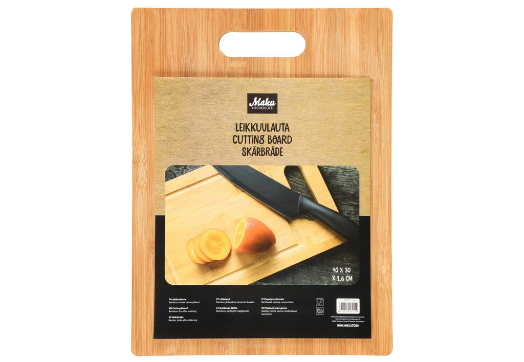 Maku Leikkuulauta bambu 40x30x1,6 cm