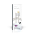 Nedis Apple Lightning Latauskaapeli 2M Talla huippuluokan kullatulla Nedis®-synkronointi- ja latauskaapelilla