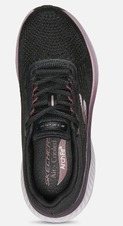 Skechers Naisten GO WALK: Max Cushioning Arch Fit - Clare - Black Astele pihalle pehmeasti ja mukavasti Skechers GO WALK®