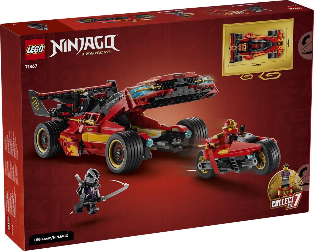 Lego Ninja-auto X-1 – 15-vuotisjuhlamalli