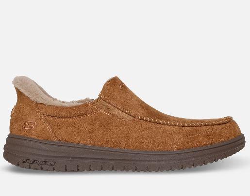 Skechers Relaxed Fit: Slip-ins: Murette - Scofield - Brown Pida olosi mukavana rennossa mukavuudessa Skechers Hands Free