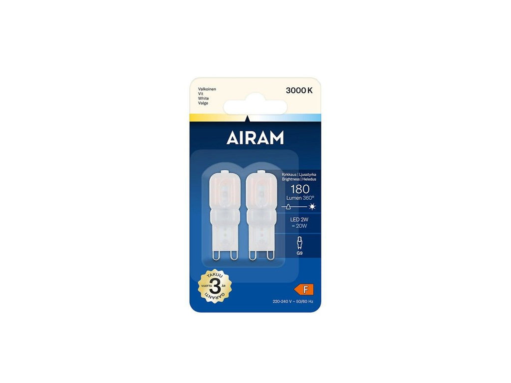 Airam Led G9 180 lm/3000k 2-pack