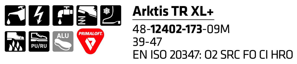SIEVI AMMATTIJALKINE ARKTIS TR XL Legendaarinen Arktis-ammattijalkine Sievi TractionPro®-kitkapohjalla. PrimaLoft® pitaa