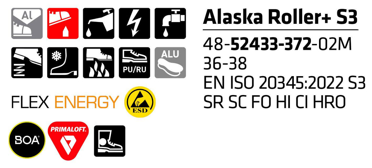 SIEVI TURVAJALKINE ALASKA ROLLER XL+ S3