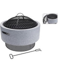 Fire bowl mgo with bbq rack