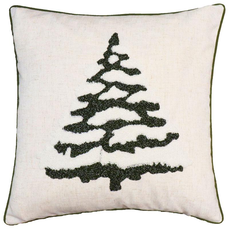 Christmas Tree Tyynynpaall. 45x45 Vihrea/Pellava