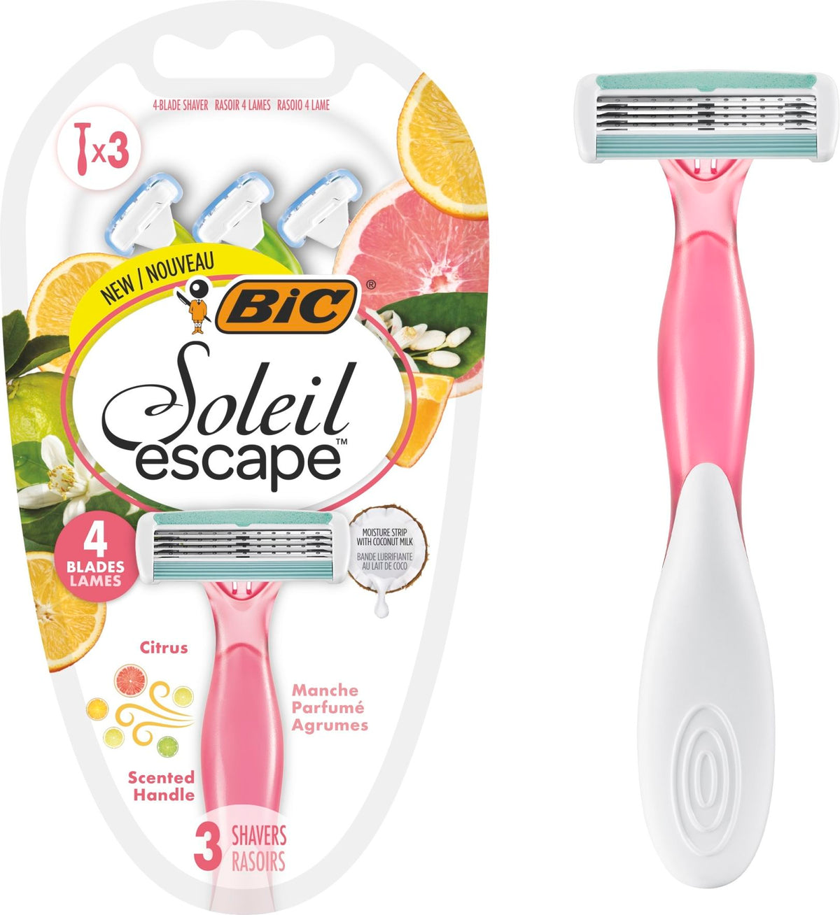 Bic Soleil Bella Colours 3 kpl Varsiterät