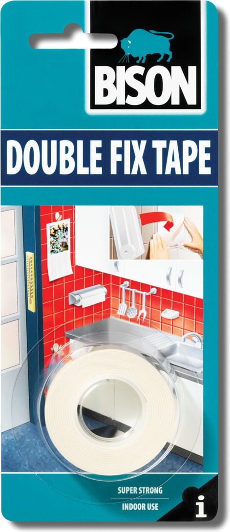 Bison Double Fix Tuplatarra 1,5 m x 19 mm (ip-pkt)