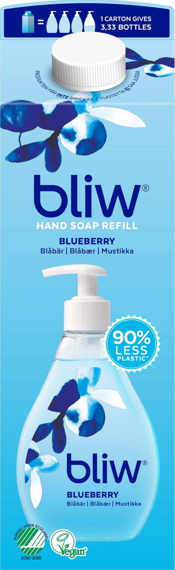 Bliw Mustikka Täyttö 1 l