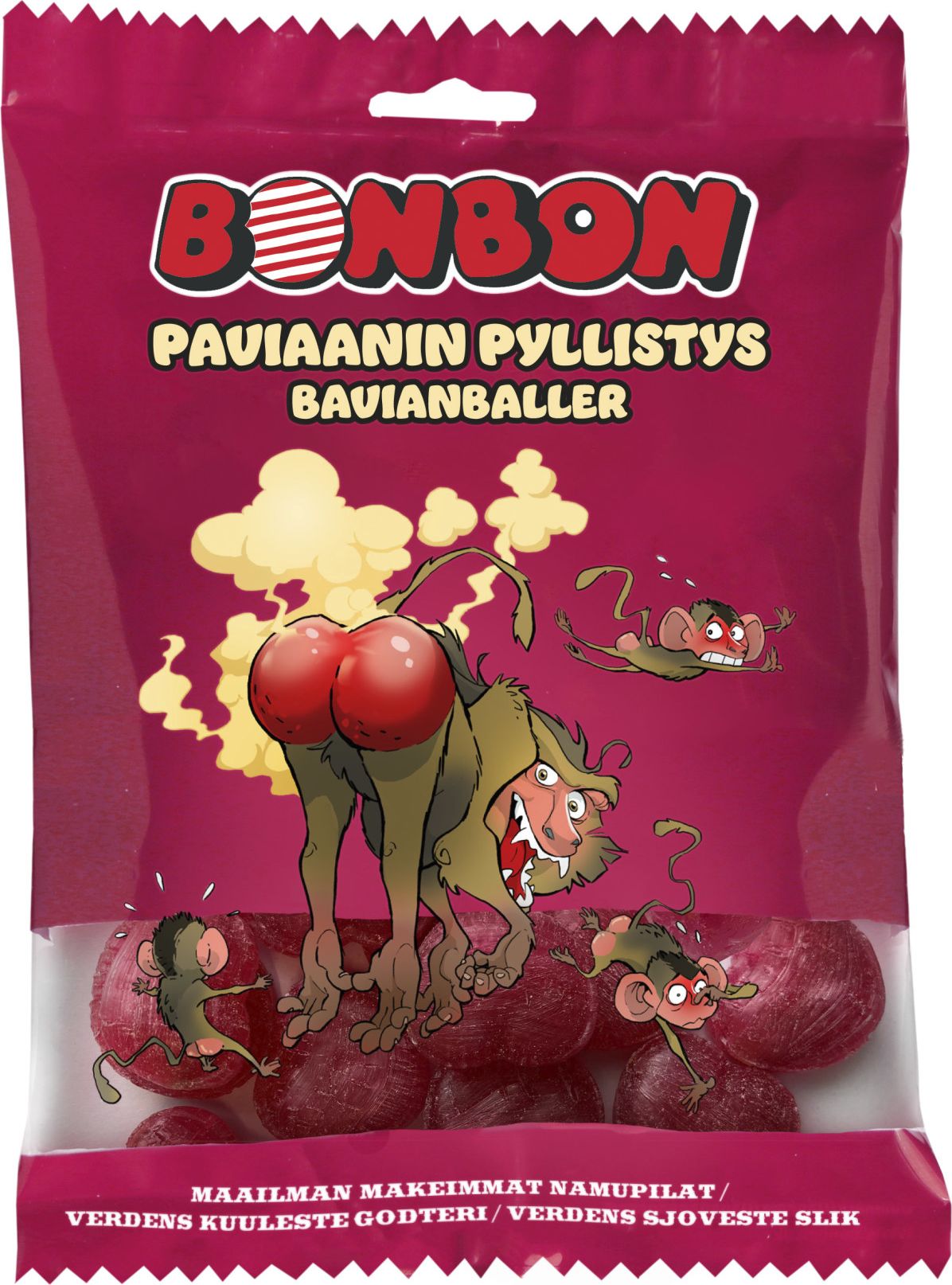 BonBon Paviaanin Pyllistys karamelli