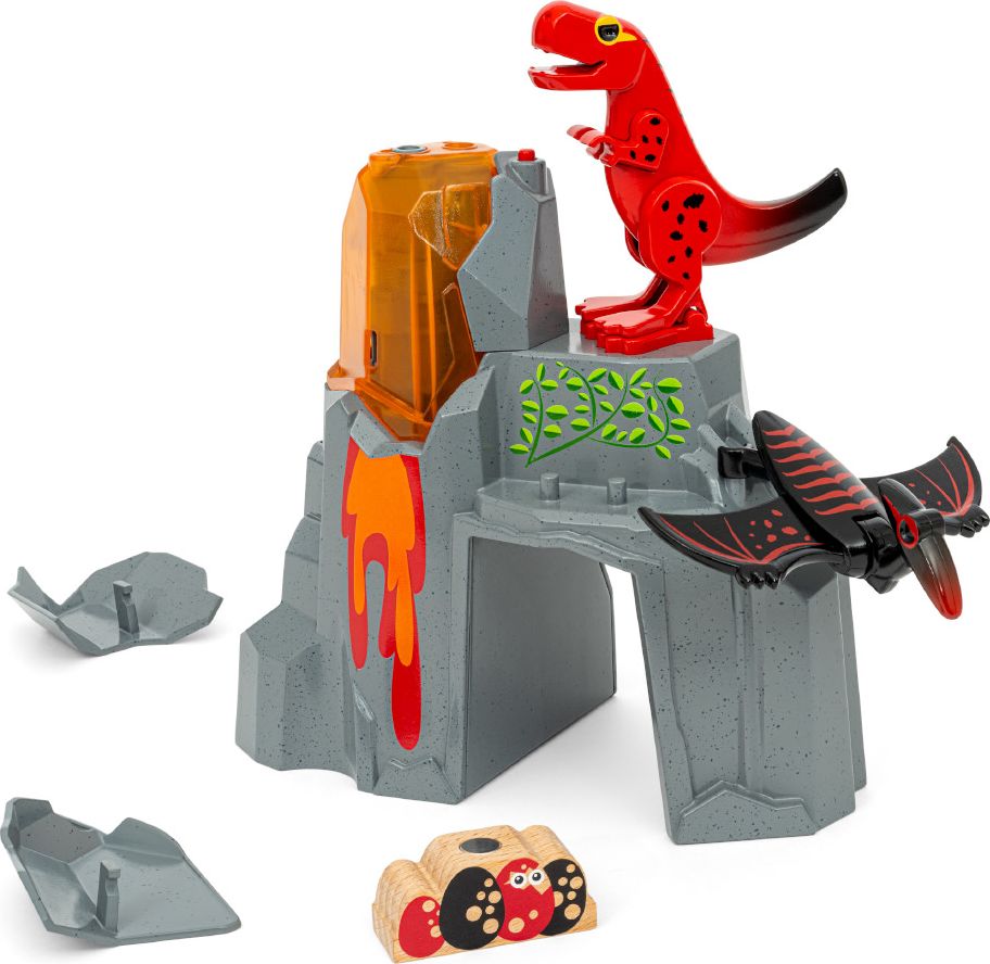 Brio 36092 - Dinosaurus ja purkautuva tulivuori