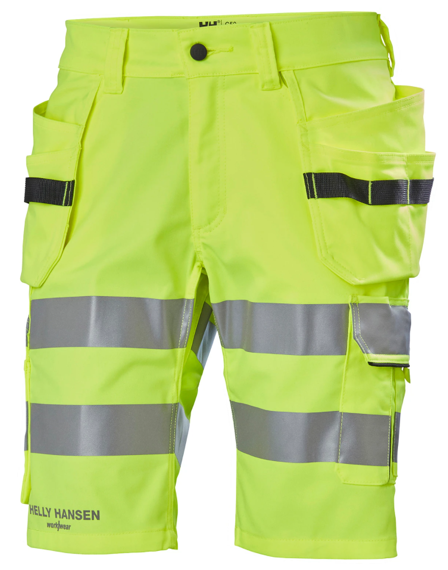 Helly Hansen Work Wear Alna 2.0 Riipputaskushortsit Keltainen Luokan 1 Alna 2.0 -riipputaskushortsit ovat erinomainen