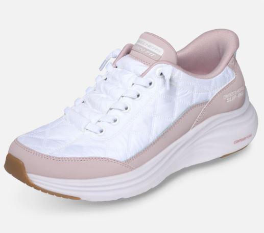 Skechers naisten Slip-ins: Contour Foam - Cozy Fit - Lavender Syleile jalkojasi vaivattomalla mukavuudella Skechers Hands