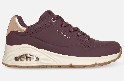 Skechers Naisten Uno - Golden Air - Red Nosta tyylisi uudelle tasolle Skechers Street Uno – Golden Air -kengilla. Tassa