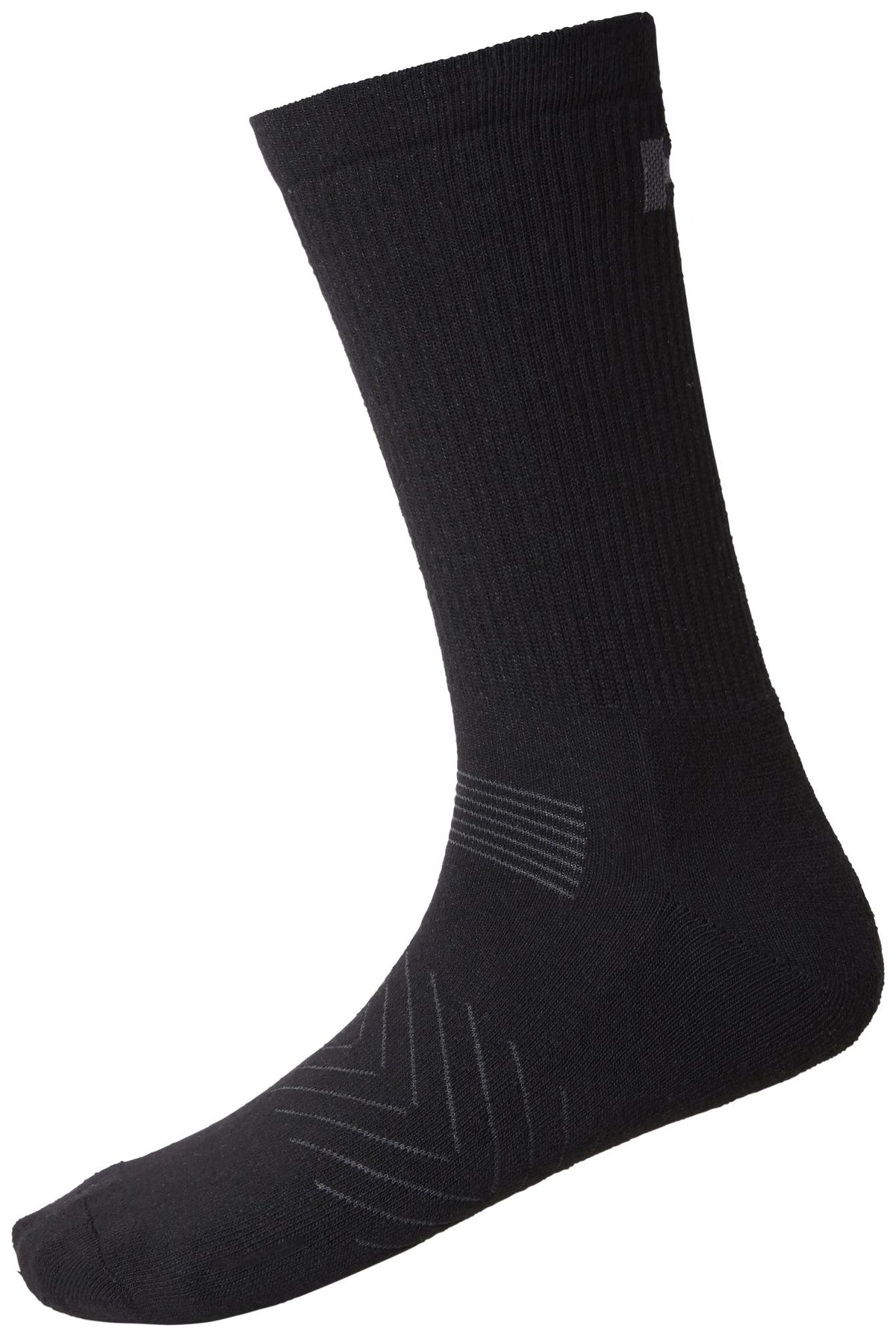 HELLY HANSEN SUKAT MANCHESTER MUSTA 3-PACK Manchester-sukka on tavallista hengittavampi verkkokankaan antaman ilmanvaihdon