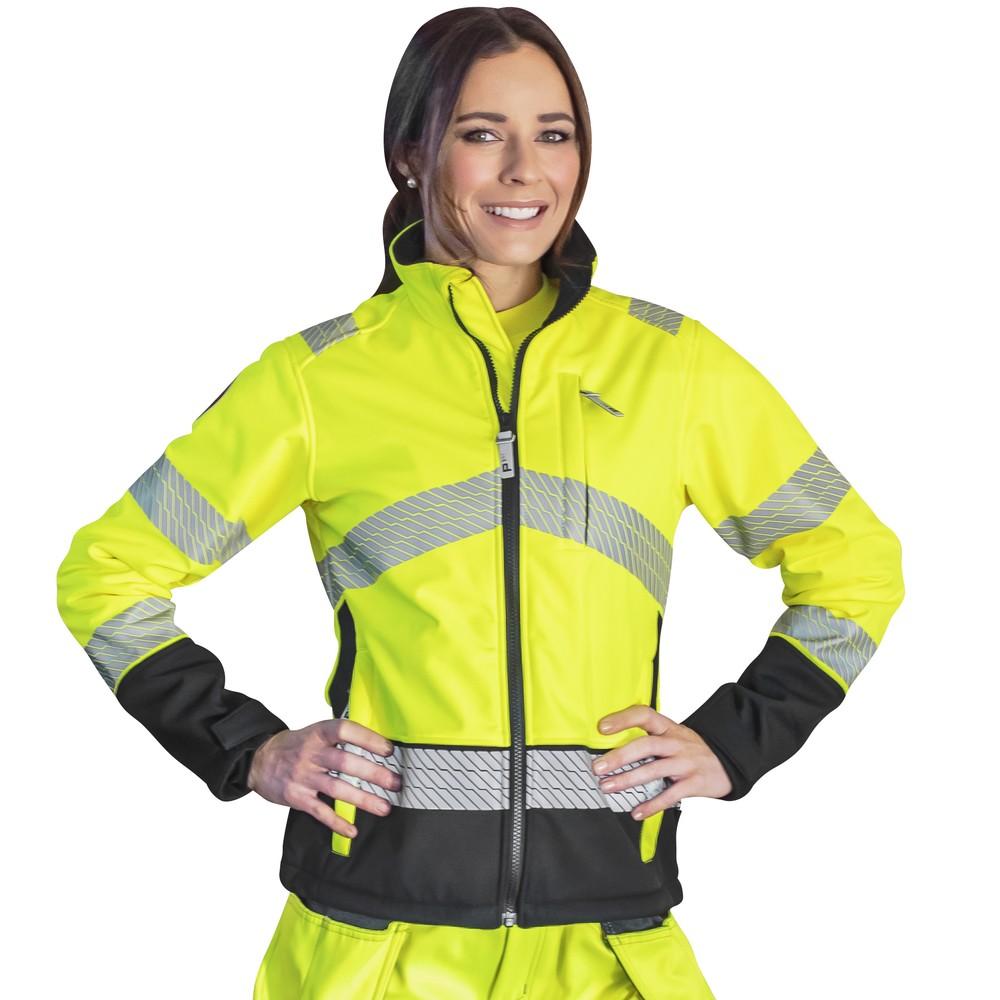 SOFTSHELL TAKKI DANICA NAISTEN FL.KEL/MUS LK2 E - tuulenpitava, vettahylkiva ja hengittava softshell materiaali - fleece