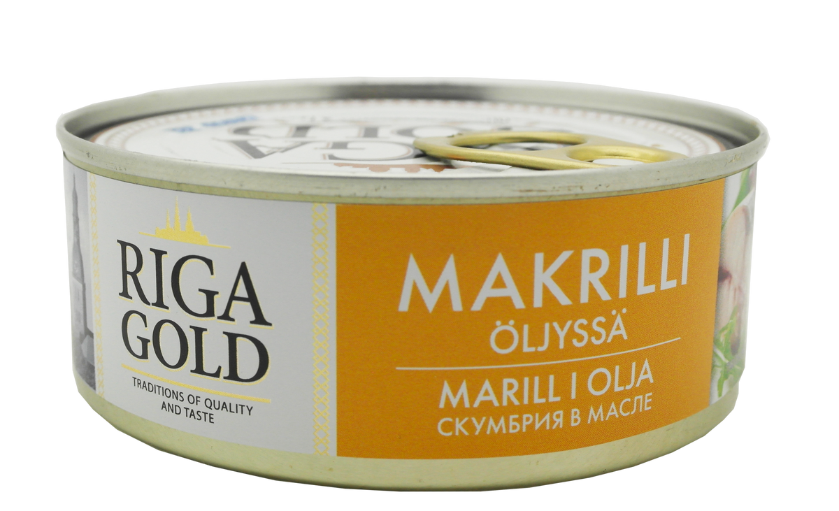 Gold Riga makrillipala 240/168g oljyssa Kokeile makrillipaloja oljyssa esimerkiksi salaateissa. Meheva ja maukas makrilli