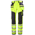 Helly Hansen Work Wear Icu Huomio Riipputaskuhousut 2 Lk. keltainen/harmaa Neljaan suuntaan joustavat ICU-housut. EN20471