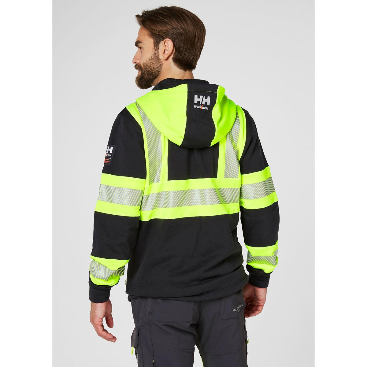 Helly Hansen Work Wear Icu Huomio Huppari Vetoketjulla kelt/musta ICU-huppari tayttaa toiminnallisuudelle, mukavuudelle ja