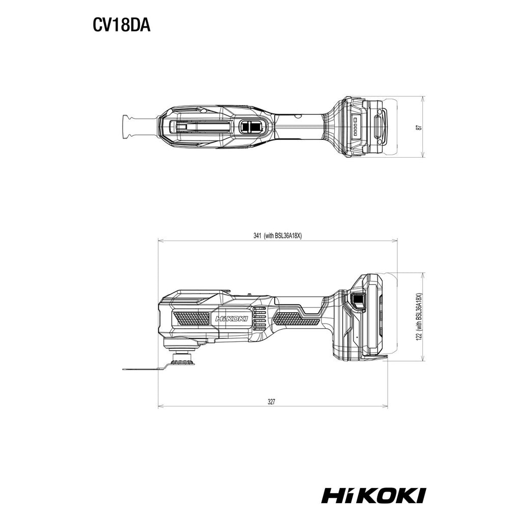 Monitoimikone CV18DA 18 v runko hsc HiKOKI